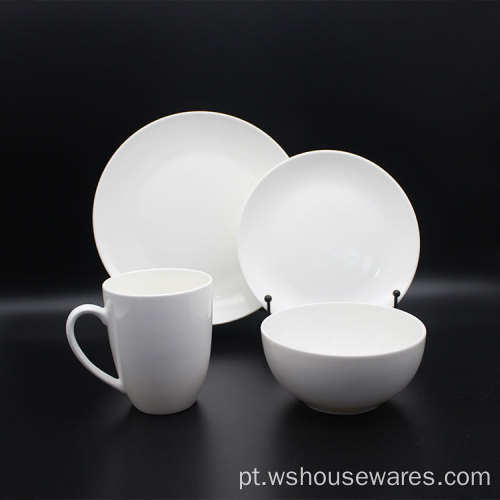 16 pcs Dinnerware definir fábrica novo osso